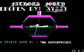 Fathoms Forty Title Screen